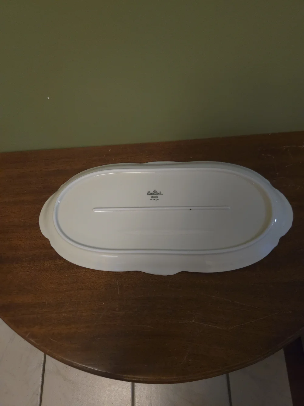 Rosenthal Classic White Porcelain Oval Platter 14x7 in Germany Solid Glossy